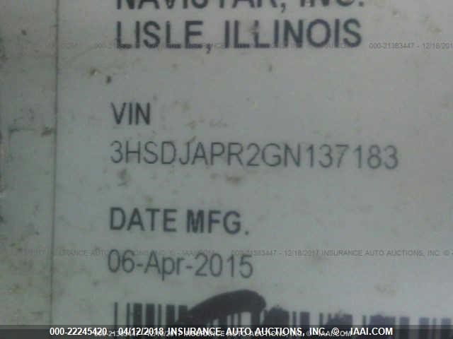3HSDJAPR2GN137183 - 2016 INTERNATIONAL PROSTAR 未知 照片 10