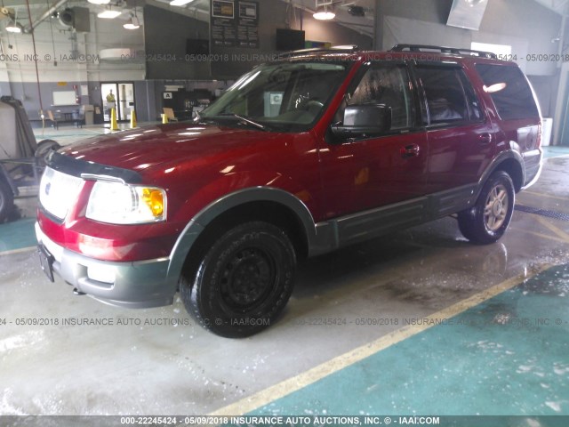 1FMFU16526LA78063 - 2006 FORD EXPEDITION XLT RED photo 2