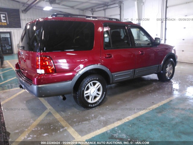 1FMFU16526LA78063 - 2006 FORD EXPEDITION XLT RED photo 4