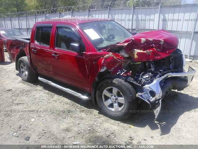 1N6AD0EV5AC400467 - 2010 NISSAN FRONTIER CREW CAB SE/LE/NISMO RED photo 1