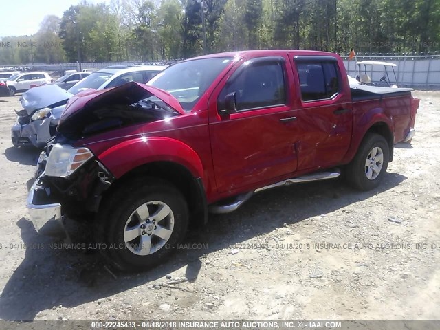 1N6AD0EV5AC400467 - 2010 NISSAN FRONTIER CREW CAB SE/LE/NISMO RED photo 2