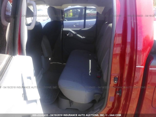 1N6AD0EV5AC400467 - 2010 NISSAN FRONTIER CREW CAB SE/LE/NISMO RED photo 8