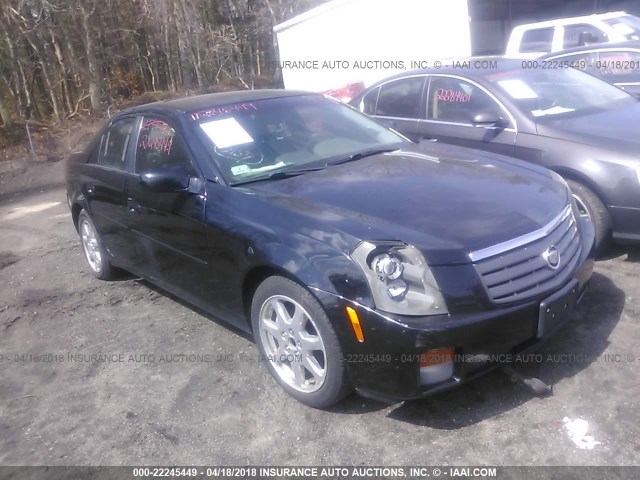 1G6DM57N630124916 - 2003 CADILLAC CTS BLACK photo 1