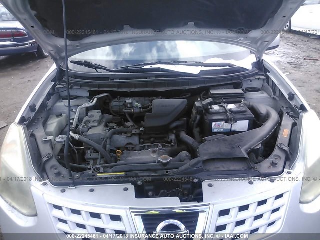 JN8AS58V69W440668 - 2009 NISSAN ROGUE S/SL SILVER photo 10