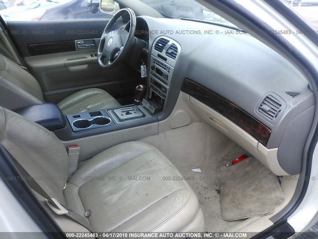 1LNHM87A05Y630433 - 2005 LINCOLN LS WHITE photo 5