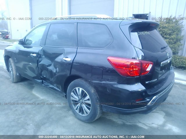 5N1DR2MM5HC658239 - 2017 NISSAN PATHFINDER S/SV/SL/PLATINUM 黑色 照片 3