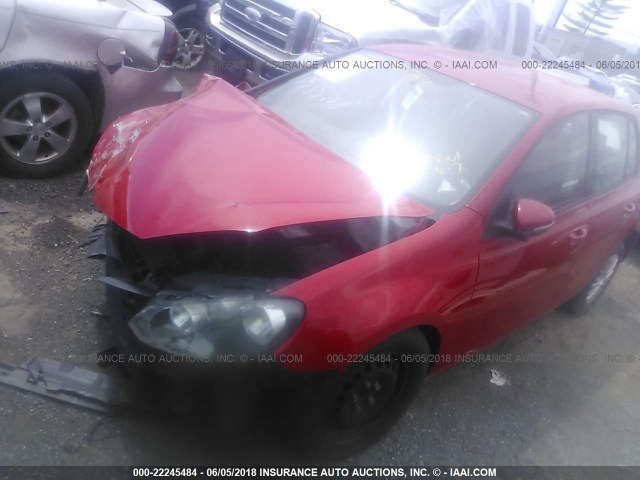 WVWDA7AJ0BW072685 - 2011 VOLKSWAGEN GOLF RED photo 2