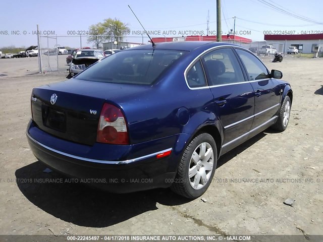 WVWRH63B93P258027 - 2003 VOLKSWAGEN PASSAT GLX 蓝色 照片 4