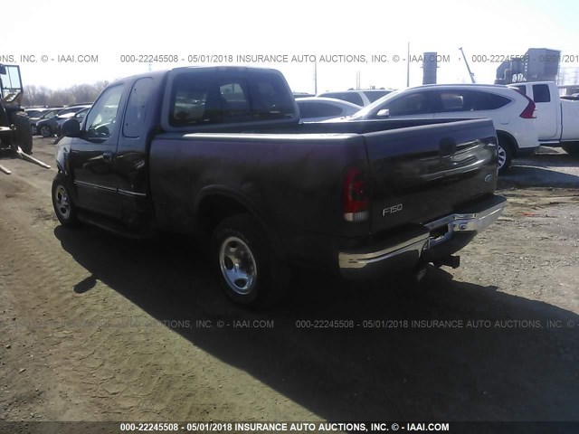 1FTRX17LXWNB63338 - 1998 FORD F150 MAROON photo 3