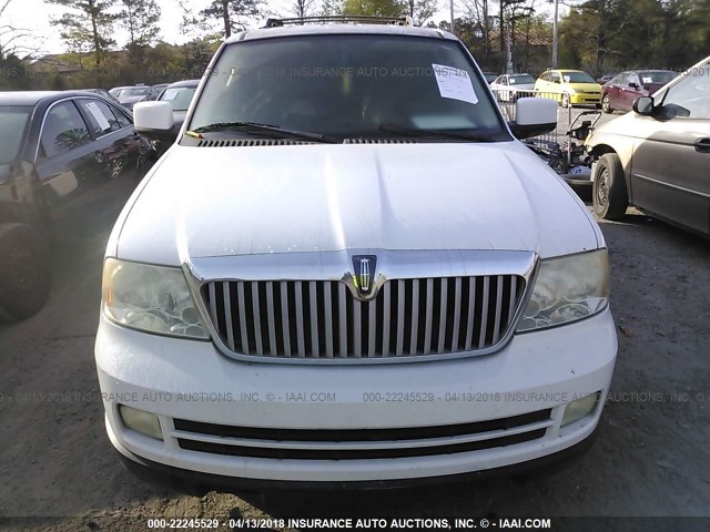 5LMFU27585LJ01541 - 2005 LINCOLN NAVIGATOR WHITE photo 6