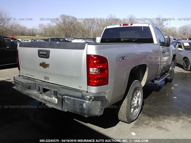 1GC0KXCG3BF201015 - 2011 CHEVROLET SILVERADO K2500 HEAVY DUTY LT SILVER photo 4