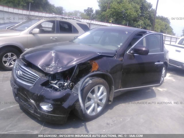 JNKAJ09E88M301313 - 2008 INFINITI EX35 JOURNEY PURPLE photo 2