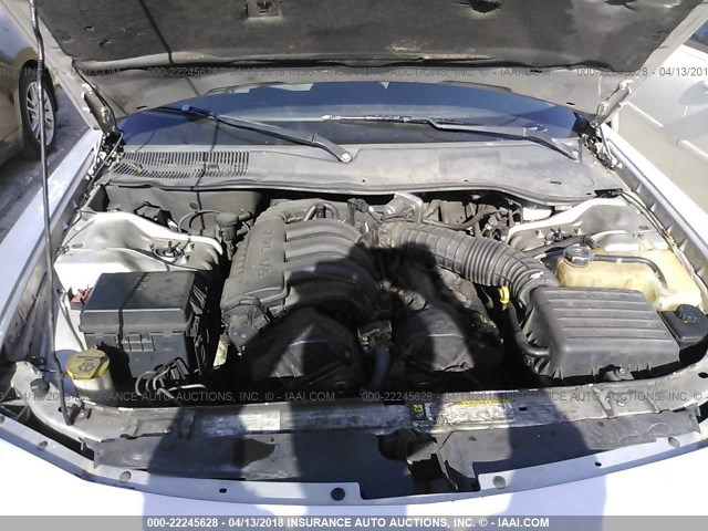 2B3KA43R18H110605 - 2008 DODGE CHARGER SILVER photo 10