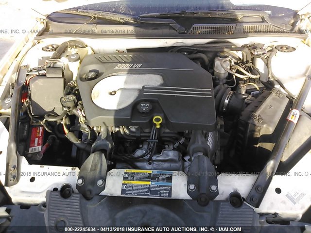 2G1WS551169383120 - 2006 CHEVROLET IMPALA POLICE WHITE photo 10