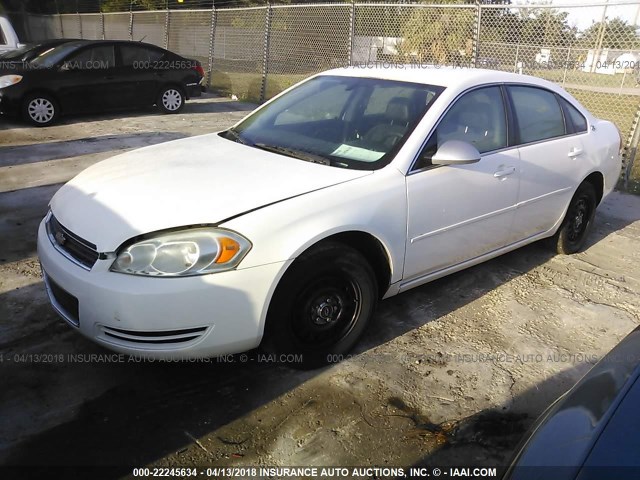 2G1WS551169383120 - 2006 CHEVROLET IMPALA POLICE WHITE photo 2