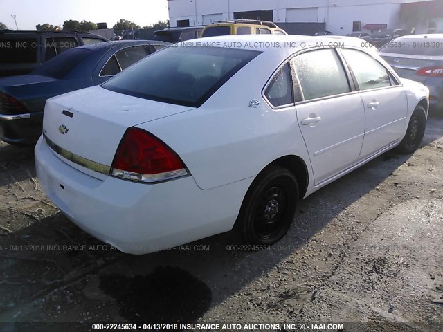 2G1WS551169383120 - 2006 CHEVROLET IMPALA POLICE WHITE photo 4