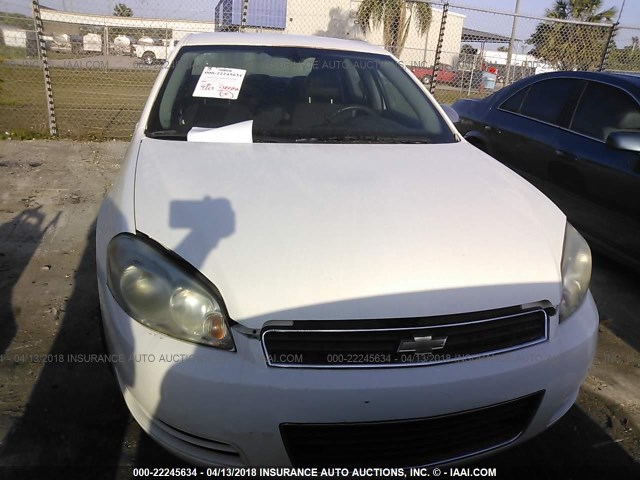 2G1WS551169383120 - 2006 CHEVROLET IMPALA POLICE WHITE photo 6