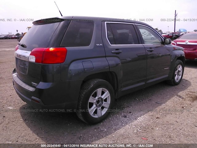 2CTALBEW4A6307155 - 2010 GMC TERRAIN SLE GRAY photo 4