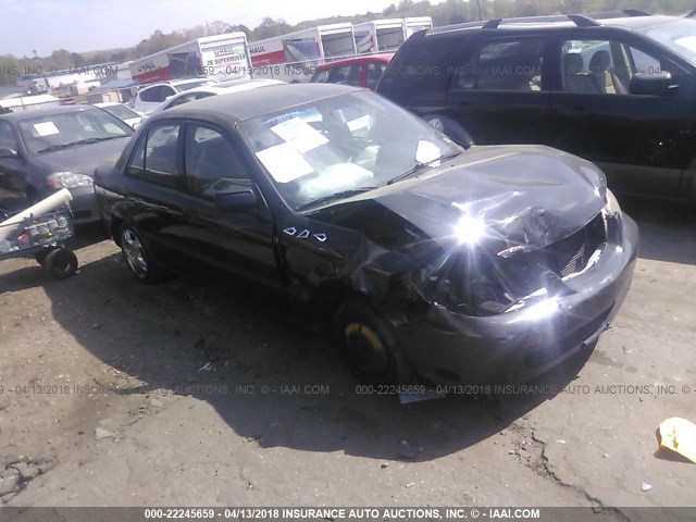 JM1BJ225210445612 - 2001 MAZDA PROTEGE LX/ES შავი ფოტო 1