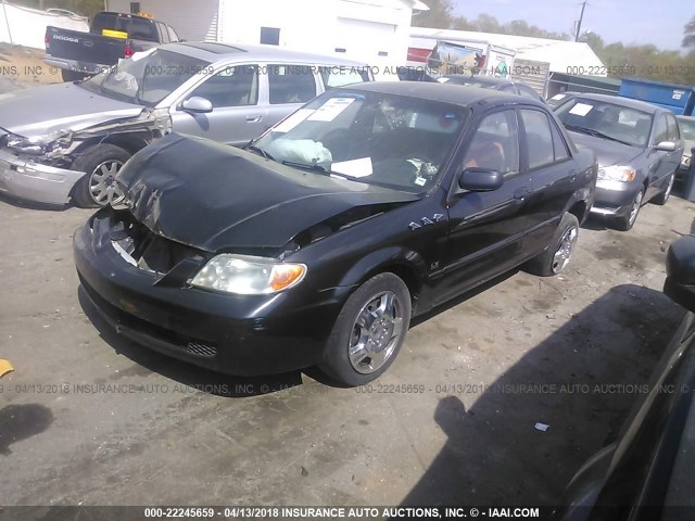 JM1BJ225210445612 - 2001 MAZDA PROTEGE LX/ES შავი ფოტო 2