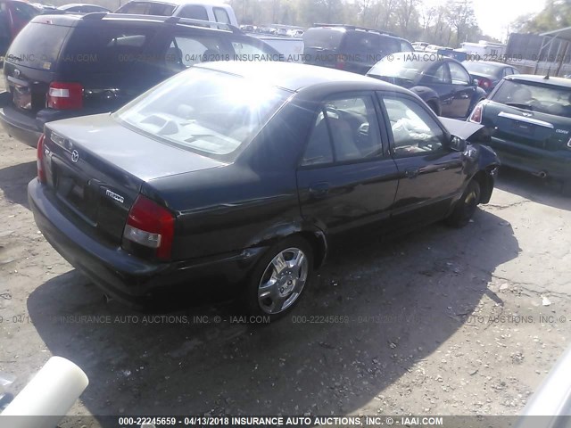 JM1BJ225210445612 - 2001 MAZDA PROTEGE LX/ES შავი ფოტო 4
