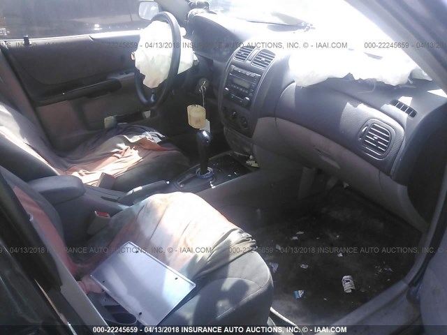 JM1BJ225210445612 - 2001 MAZDA PROTEGE LX/ES შავი ფოტო 5