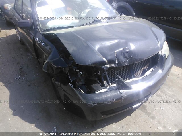 JM1BJ225210445612 - 2001 MAZDA PROTEGE LX/ES შავი ფოტო 6