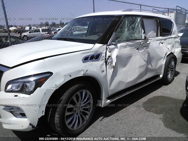 JN8AZ2NE4H9154054 - 2017 INFINITI QX80 SIGNATURE/LIMITED WHITE photo 6