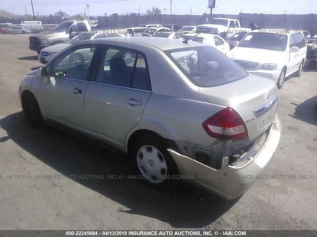 3N1BC11E98L455298 - 2008 NISSAN VERSA S/SL GOLD photo 3