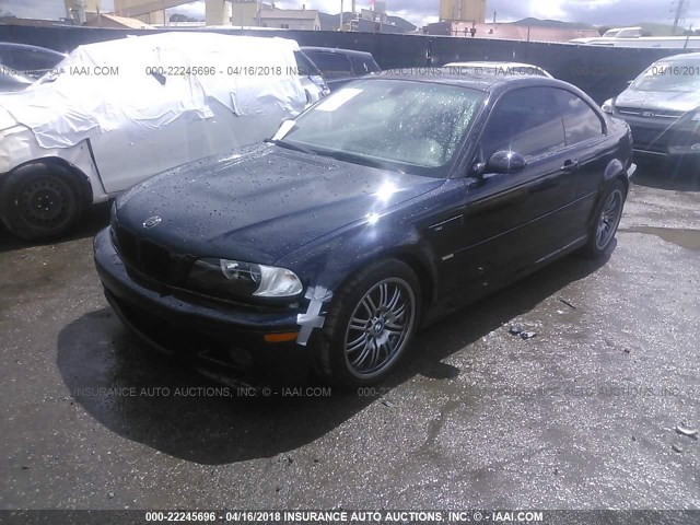 WBSBL93473JR19441 - 2003 BMW M3 BLUE photo 2