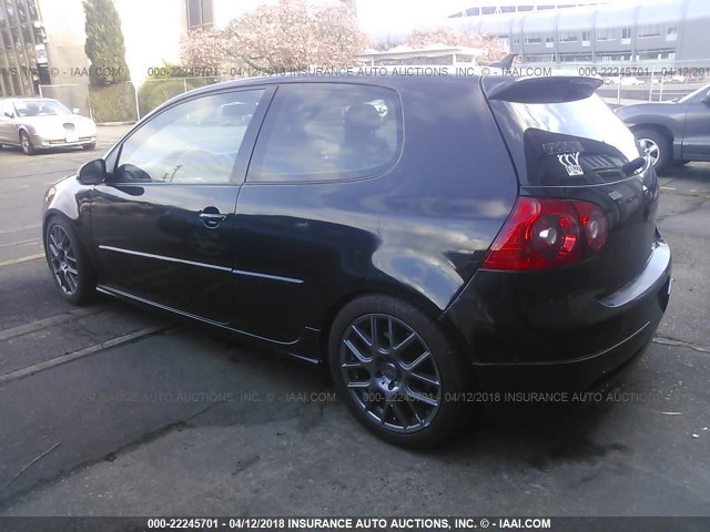 WVWEV71K47W095783 - 2007 VOLKSWAGEN NEW GTI BLACK photo 3