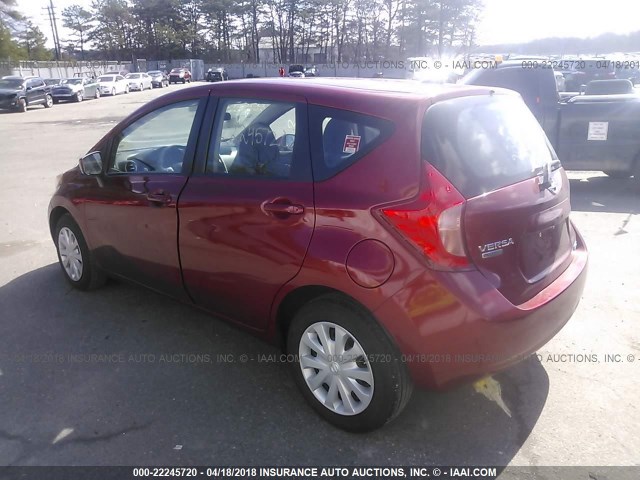 3N1CE2CP6GL354317 - 2016 NISSAN VERSA NOTE S/S PLUS/SV/SL/SR RED photo 3
