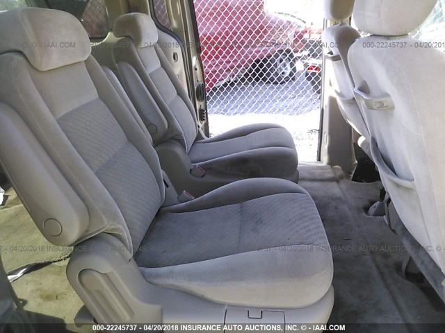 2FMZA52265BA92071 - 2005 FORD FREESTAR SEL BROWN photo 8