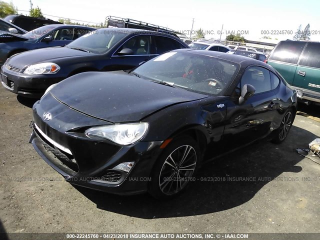 JF1ZNAA16D2711076 - 2013 TOYOTA SCION FR-S შავი ფოტო 2