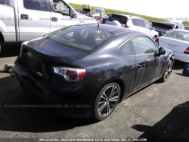 JF1ZNAA16D2711076 - 2013 TOYOTA SCION FR-S შავი ფოტო 4
