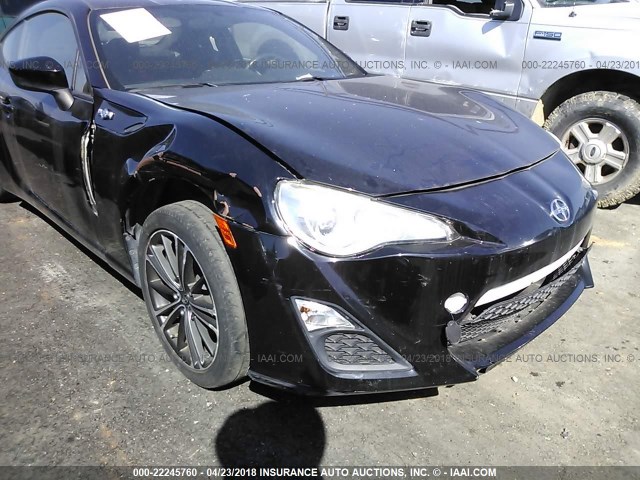 JF1ZNAA16D2711076 - 2013 TOYOTA SCION FR-S შავი ფოტო 6