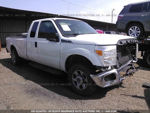 1FT7X2B65EEB46539 - 2014 FORD F250 SUPER DUTY WHITE photo 1