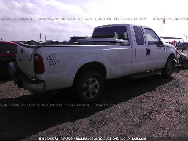 1FT7X2B65EEB46539 - 2014 FORD F250 SUPER DUTY WHITE photo 4