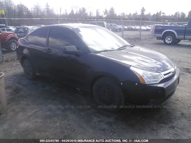 1FAHP32NX8W174665 - 2008 FORD FOCUS S/SE BLACK photo 1