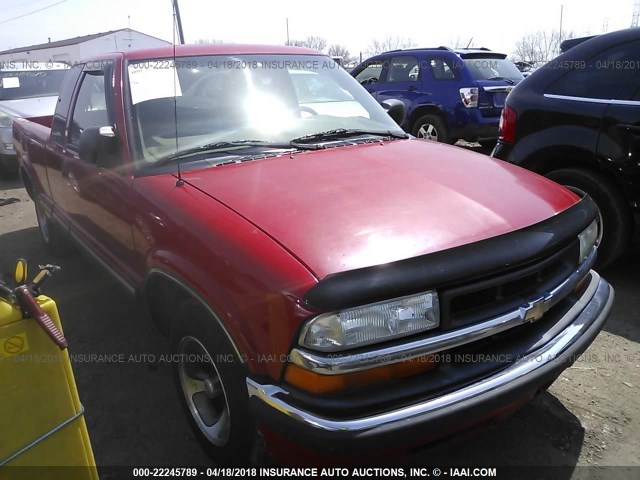 1GCCS19W828254306 - 2002 CHEVROLET S TRUCK S10 RED photo 1