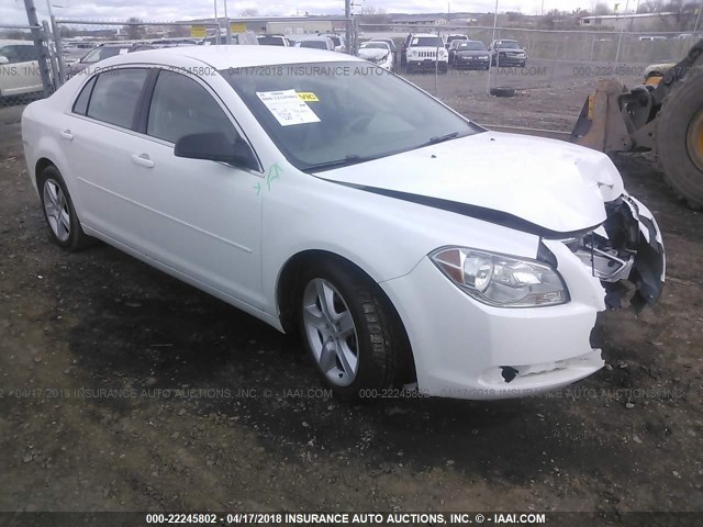 1G1ZB5E06CF118992 - 2012 CHEVROLET MALIBU LS WHITE photo 1
