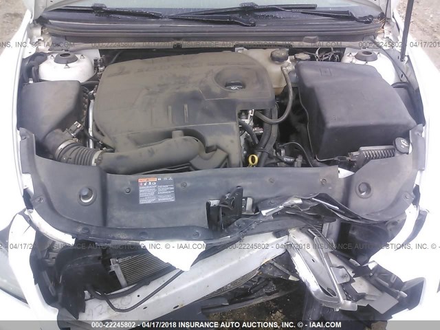 1G1ZB5E06CF118992 - 2012 CHEVROLET MALIBU LS WHITE photo 10