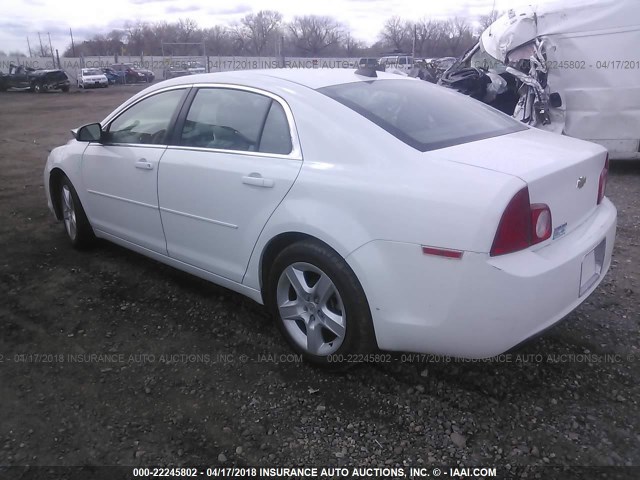 1G1ZB5E06CF118992 - 2012 CHEVROLET MALIBU LS WHITE photo 3