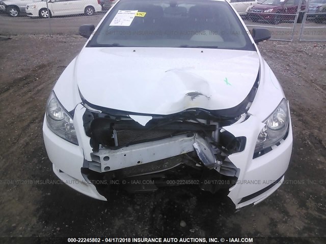 1G1ZB5E06CF118992 - 2012 CHEVROLET MALIBU LS WHITE photo 6