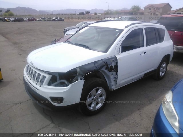 1C4NJCEA1GD620011 - 2016 JEEP COMPASS LATITUDE 白色 照片 2