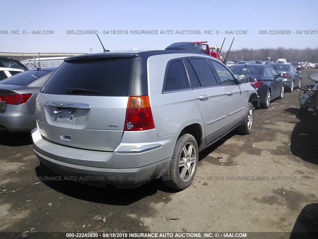 2A8GM68X47R129892 - 2007 CHRYSLER PACIFICA TOURING SILVER photo 4