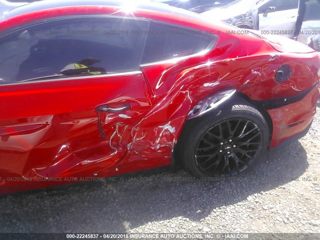 1FA6P8CF3G5226167 - 2016 FORD MUSTANG GT RED photo 6