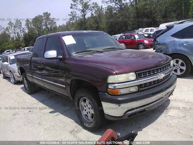 2GCEK19T6X1169134 - 1999 CHEVROLET SILVERADO K1500 BURGUNDY photo 1