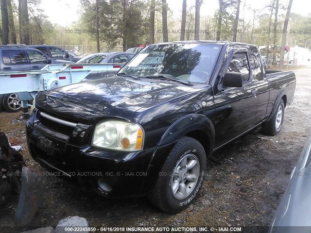 1N6DD26SX2C333539 - 2002 NISSAN FRONTIER KING CAB XE BLACK photo 2