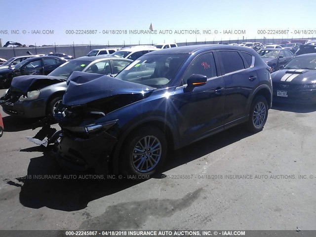 JM3KFBCL9H0208728 - 2017 MAZDA CX-5 TOURING Dark Blue photo 2